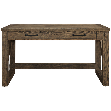 Avondale Writing Desk, 58" X 28" X 31", Ash solids and veneers Top, Weathered Oak IMAE384